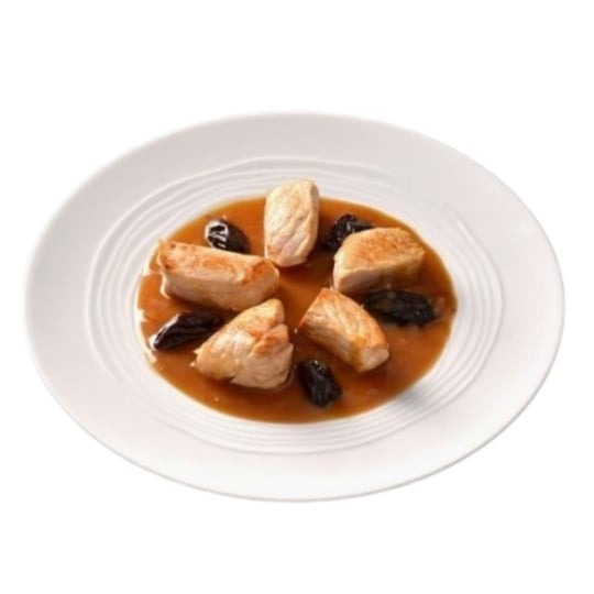 Sauté de porc aux pruneaux cuisiné au Porto