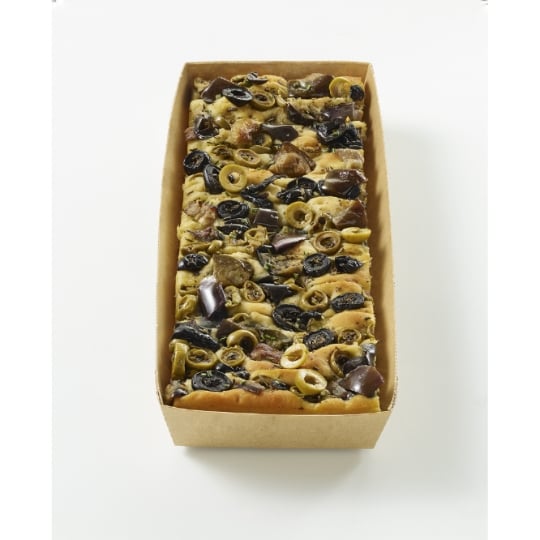 Focaccia olives aubergine MAISON SAPRESTI