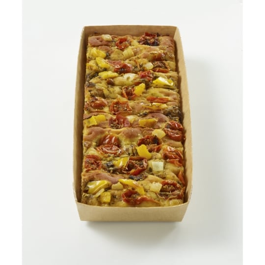 Focaccia tomates cerises poivrons MAISON SAPRESTI