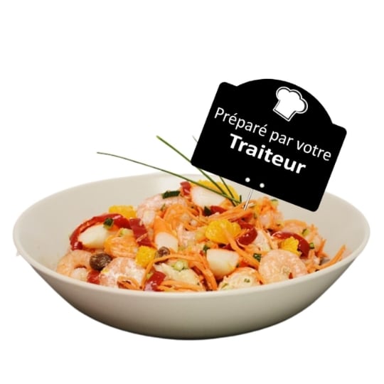 Salade de gambas et mandarines