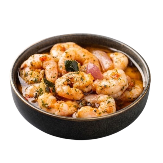 Gambas à la Méditerranéene
