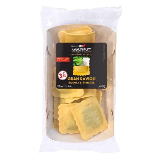 Ravioli Ricotta Epinards AMOR DI PASTA