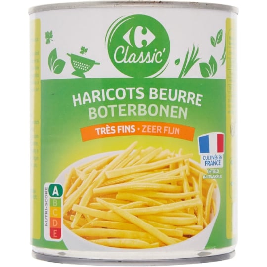 Haricots beurre très fins CARREFOUR CLASSIC'