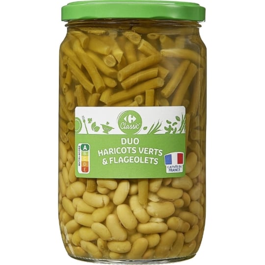 Mélange Légumes Haricots Verts et Flageolets CARREFOUR CLASSIC'