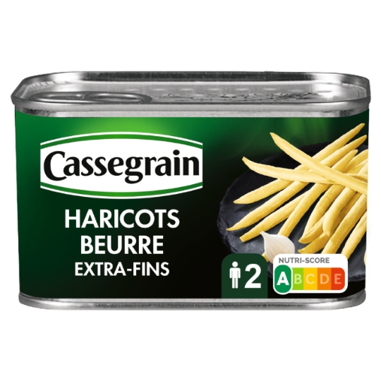 Haricots beurre cueillis et rangés main CASSEGRAIN