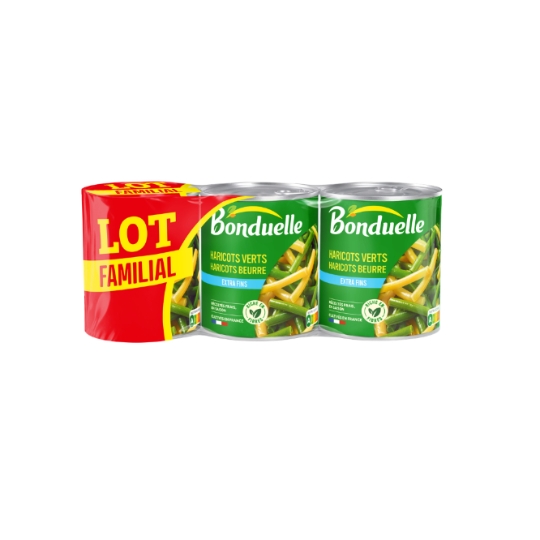 Haricots Verts et Haricots Beurre Extra Fins BONDUELLE