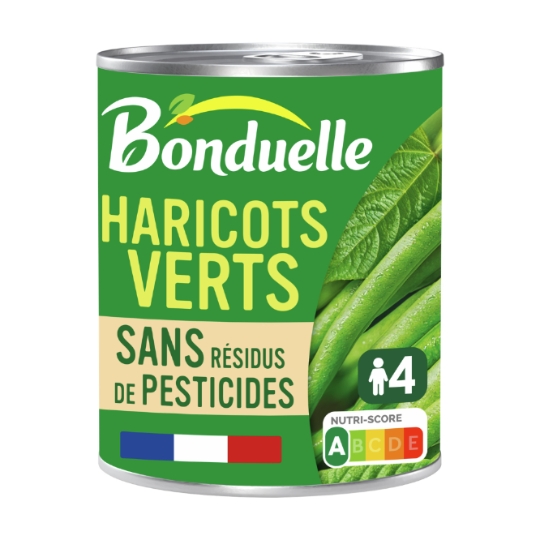 Haricots verts  extra-fins sans résidu de pesticides BONDUELLE