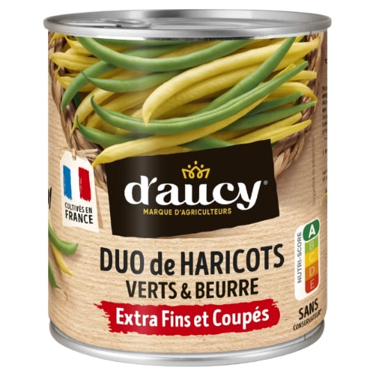 Haricots verts et beurre très fins  D'AUCY
