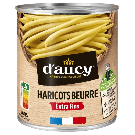 Haricots beurre  extra fins D'AUCY