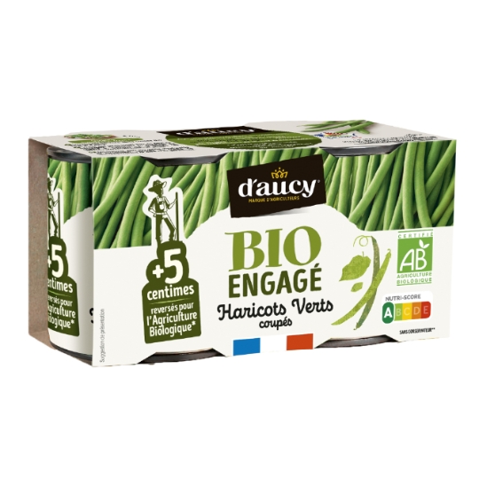 Haricot vert coupé Bio D'AUCY