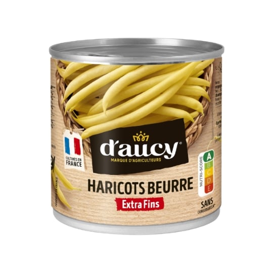 Haricots beurre  extra fins D'AUCY