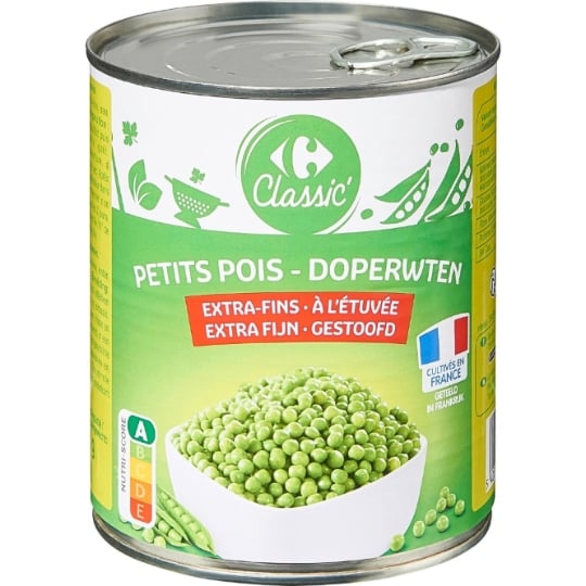 Petits pois extra-fins CARREFOUR CLASSIC'
