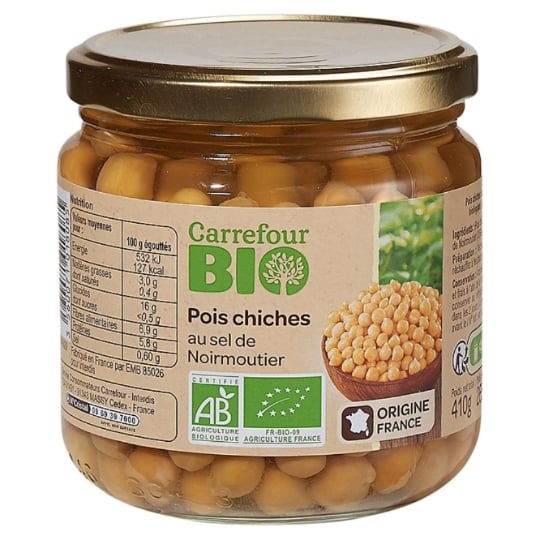 Pois Chiches au Sel de Noirmoutier Bio CARREFOUR BIO