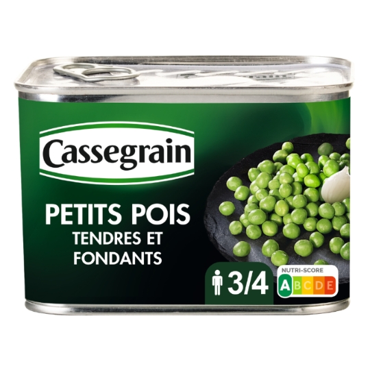 Petits pois tendres et fondants CASSEGRAIN