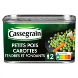 Petits pois carottes tendres et fondants CASSEGRAIN