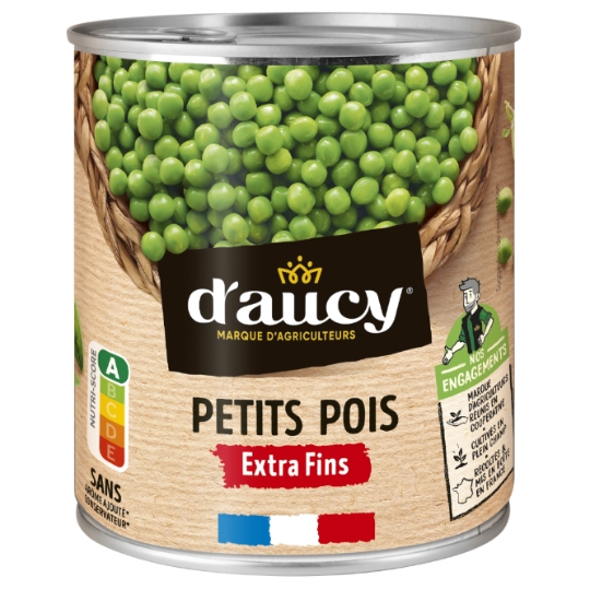 Petits pois extra fins D'AUCY