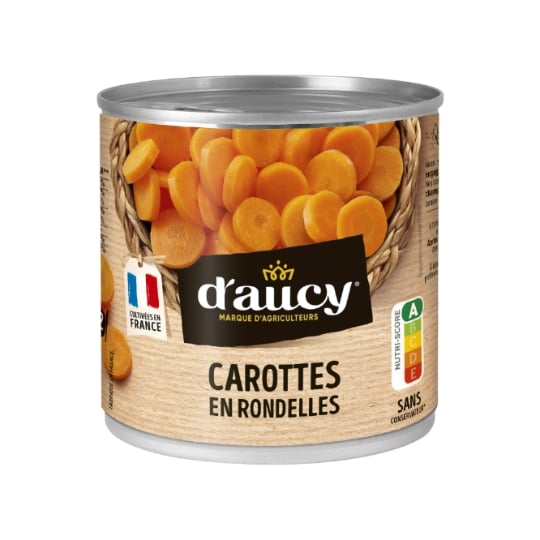 Carottes  en rondelles D'AUCY