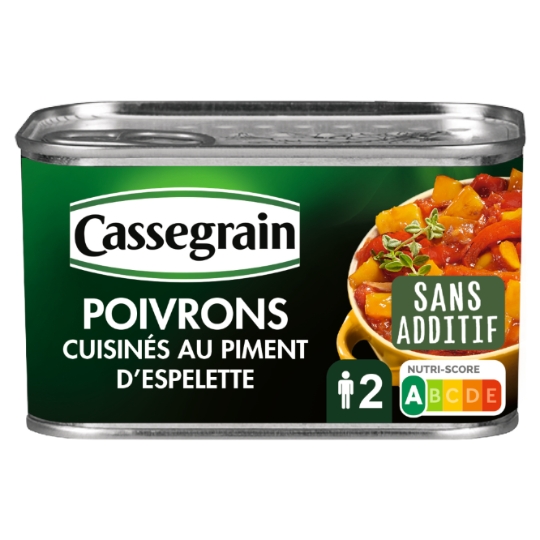 Poivrons cuisinés au piment d'espelette CASSEGRAIN