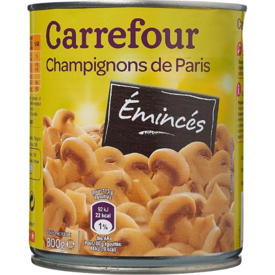 Champignons de Paris Emincés CARREFOUR CLASSIC'
