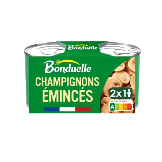 Champignons émincés sans sulfite et sans additif BONDUELLE