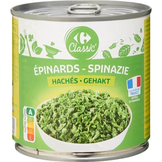Epinards hachés CARREFOUR CLASSIC'