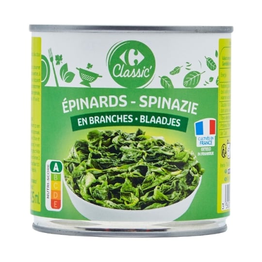 Epinards en branches CARREFOUR CLASSIC'