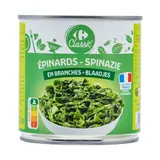 Epinards en branches CARREFOUR CLASSIC'