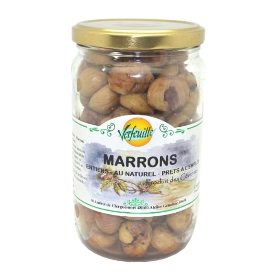 Marrons entiers au naturel VERFEUILLE