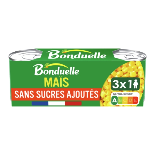 Maïs  sans sucres ajoutés BONDUELLE