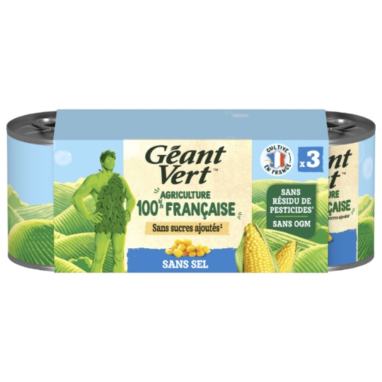 Maïs Sans Sel Sans Résidu De Pesticides GEANT VERT