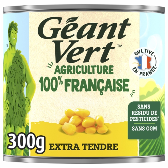 Maïs Doux Extra Tendre Sans Résidu De Pesticides GEANT VERT