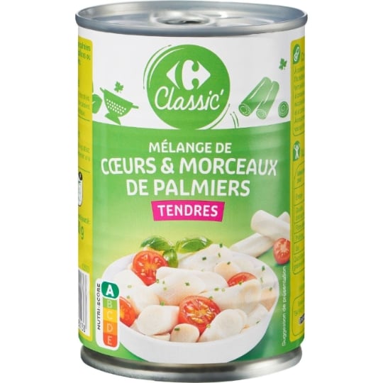 Cœurs de palmiers tendres CARREFOUR CLASSIC'