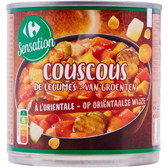 Coucous de légumes à l'orientale CARREFOUR SENSATION