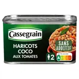 Haricots coco  cuisinés à la tomate, laurier et sauje CASSEGRAIN