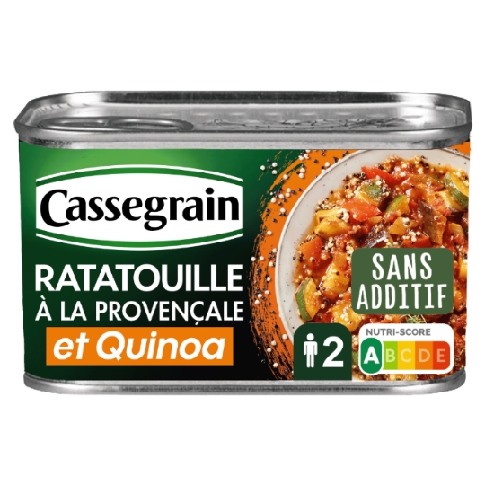 Légumes et quinoa cuisinés à la provençale CASSEGRAIN