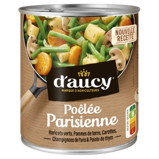 Légumes cuisinés  poêlée parisienne D'AUCY