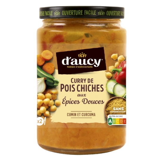 Curry de pois chiches aux épices douces D'AUCY