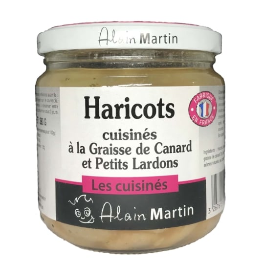 Plat cuisiné Haricots à la graisse de canard et petits lardons  ALAIN MARTIN