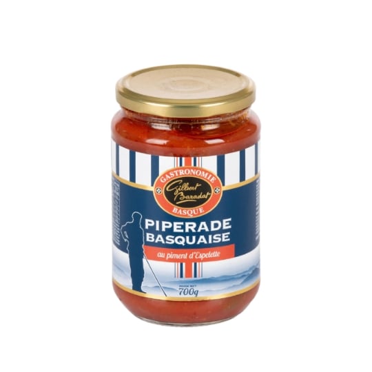 Plat cuisiné piperade basquaise GASTRONOMIE BASQUE