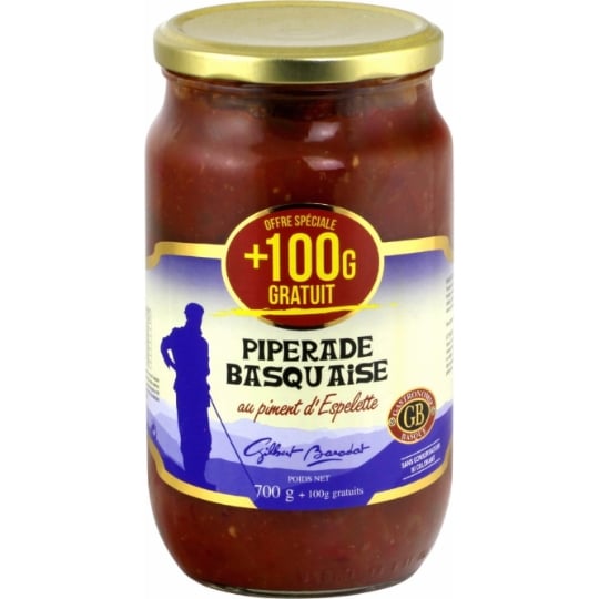 Plat cuisiné Piperade/piment d'Espelette