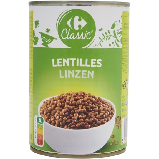 Lentilles CARREFOUR CLASSIC'