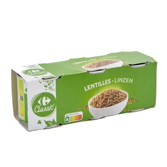 Lentilles CARREFOUR CLASSIC'