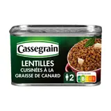 Lentilles cuisinées façon sud-ouest CASSEGRAIN