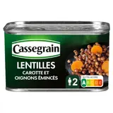 Lentilles préparées tendres et fondantes CASSEGRAIN