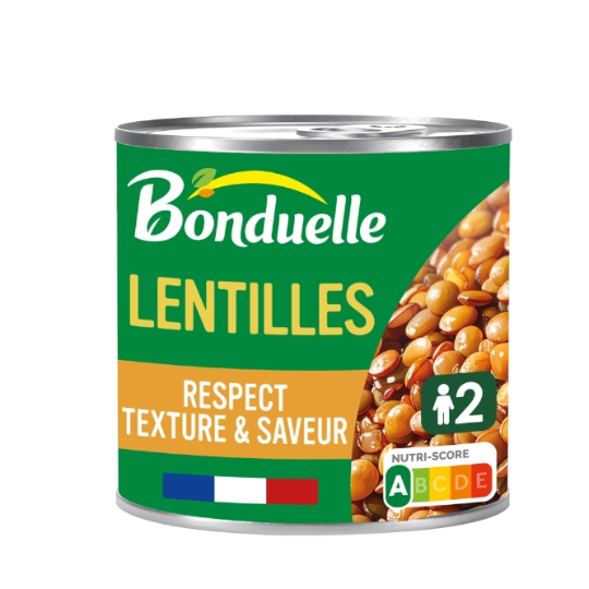 Lentilles Cuites dans tres peu de Jus BONDUELLE