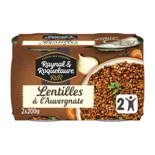 Plat individuel Lentilles Cuisinées RAYNAL ET ROQUELAURE