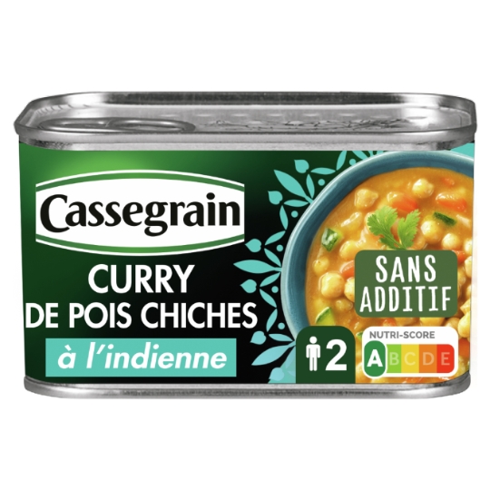 Curry de pois chiches à l'indienne CASSEGRAIN
