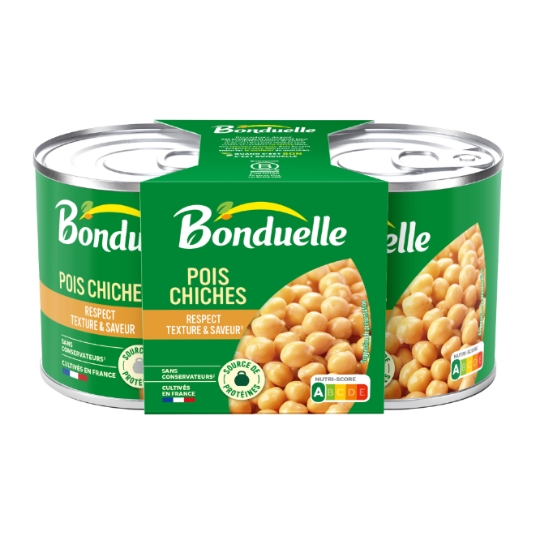 Pois chiches très peu de jus BONDUELLE