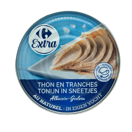 Thon albacore au naturel et sans DCP CARREFOUR