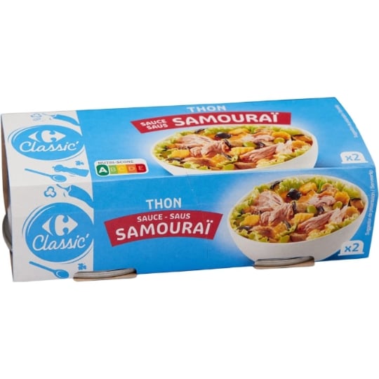 Miettes de Thon aux Légumes et Sauce Samouraï CARREFOUR CLASSIC'